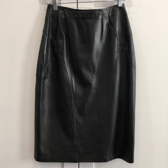 La Nouvelle Renaissance Dresses & Skirts - Leather Pencil Skirt